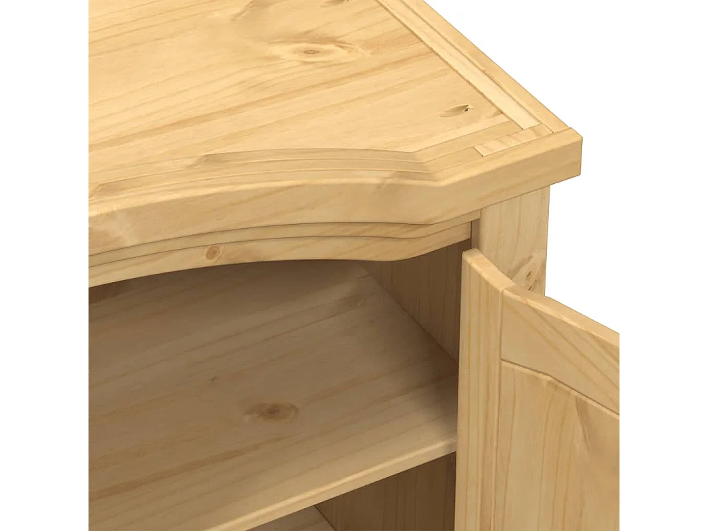 Kleiderschrank Corona 151,5x52x186 cm Massivholz Kiefer