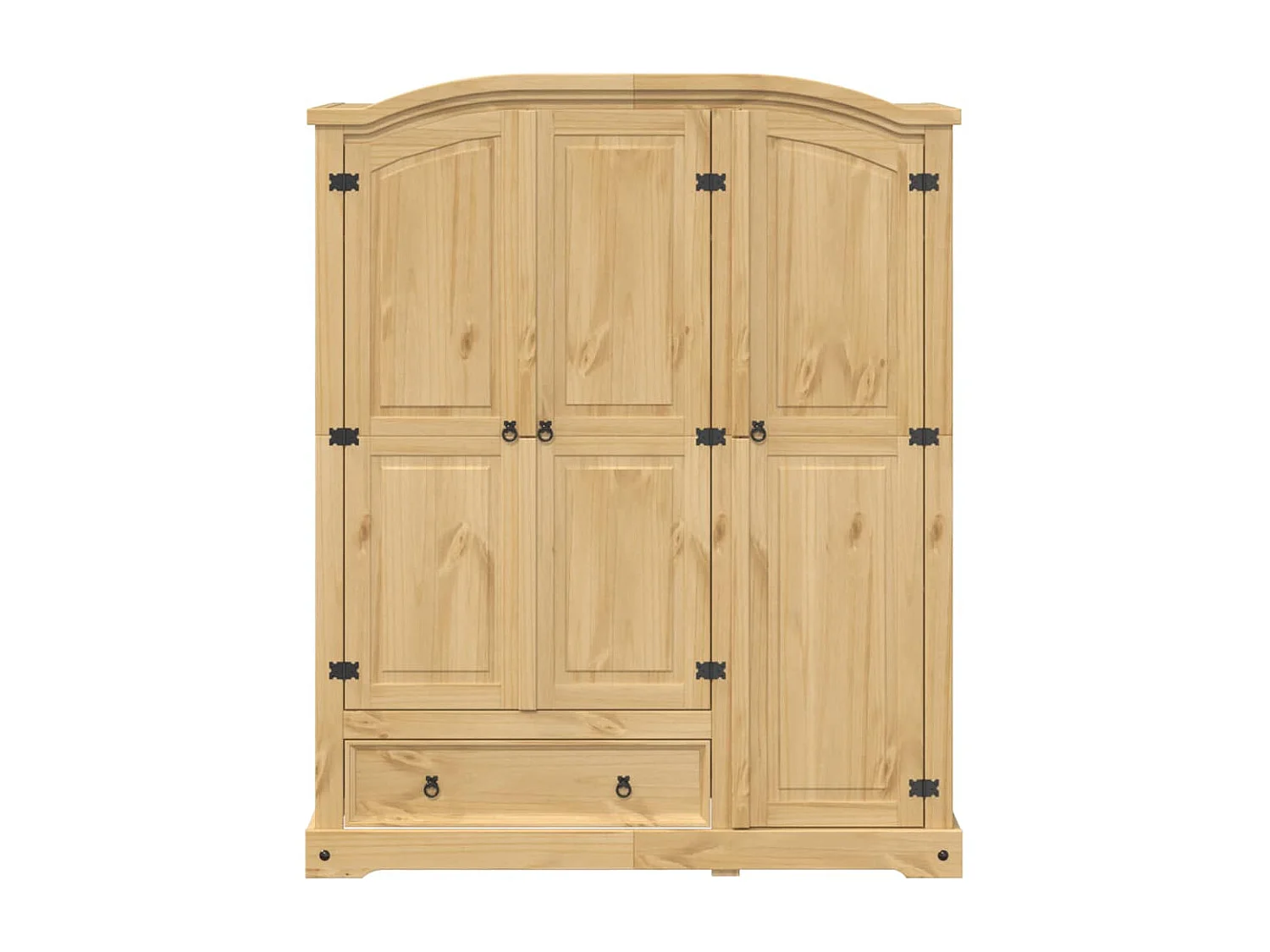 Armadio Corona 151,5x52x186 cm in Legno Massello di Pino
