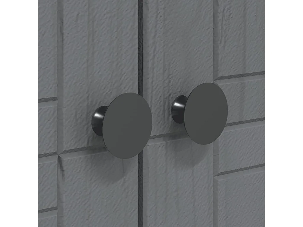 Kledingkast BODO 146x53,5x173 cm massief grenenhout grijs