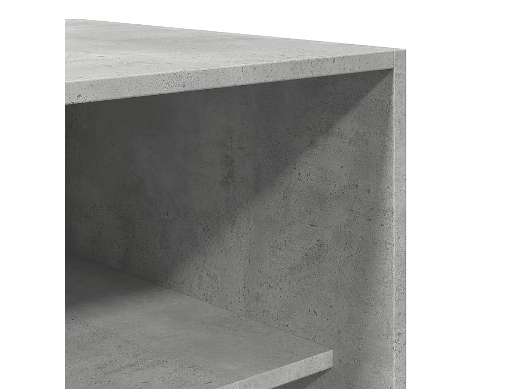 Armadio Grigio Cemento 50x50x200 cm in Legno Multistrato