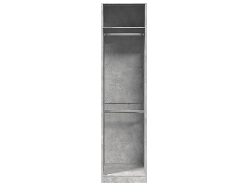Armadio Grigio Cemento 50x50x200 cm in Legno Multistrato
