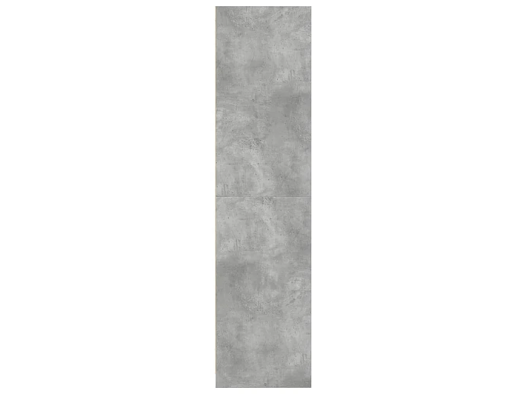 Armadio Grigio Cemento 50x50x200 cm in Legno Multistrato