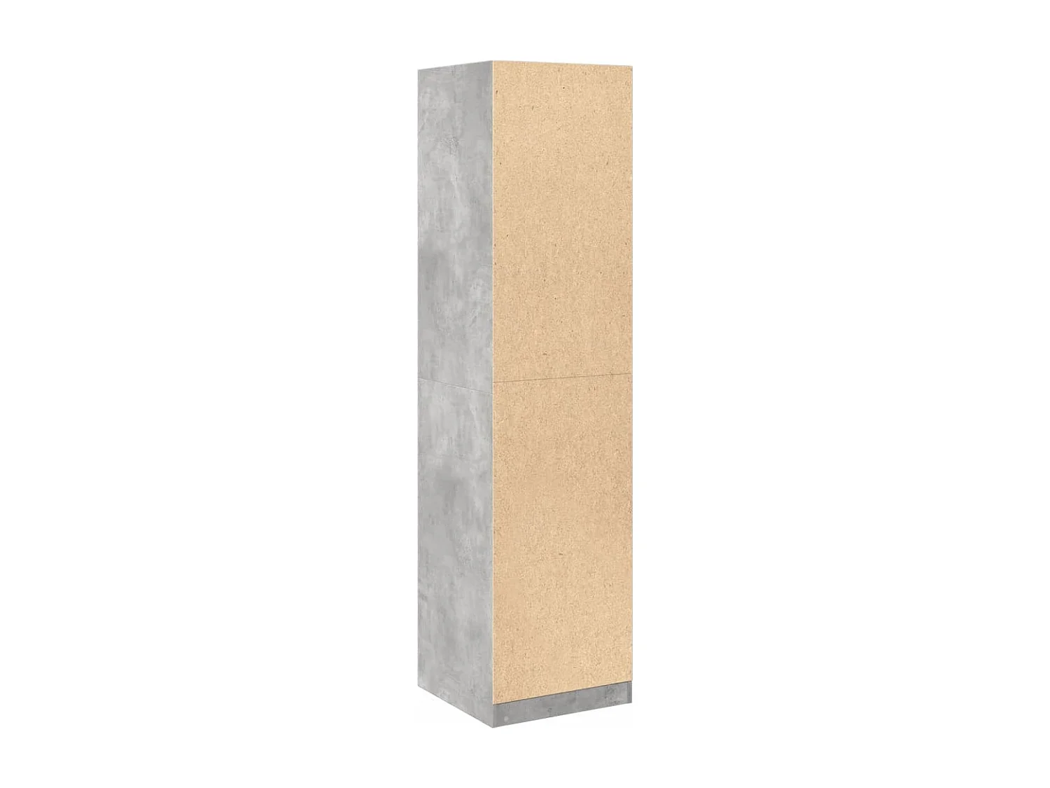 Armadio Grigio Cemento 50x50x200 cm in Legno Multistrato