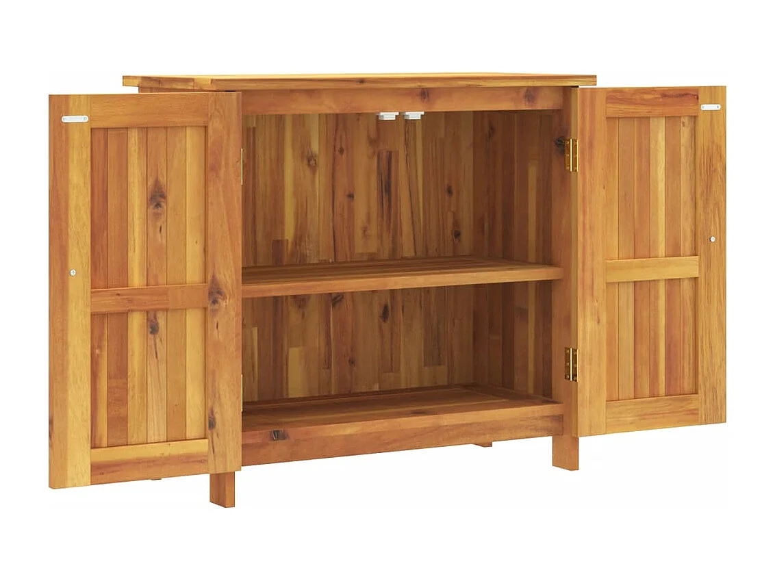 Gartenschrank 75x35x70 cm Massivholz Akazie