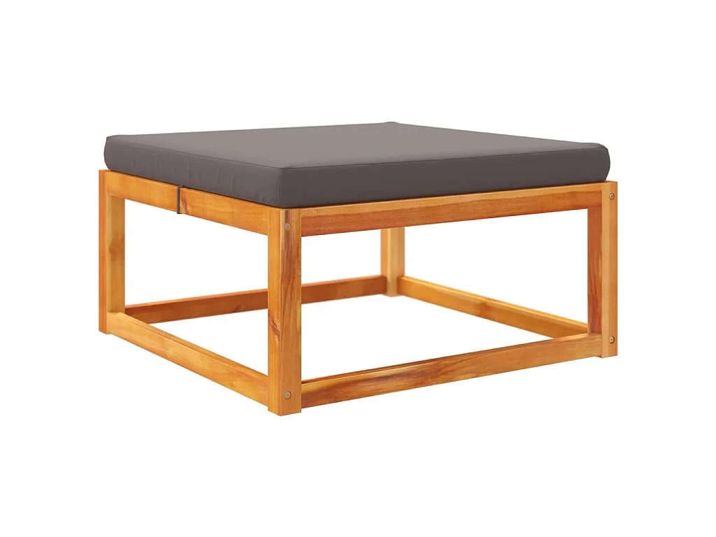 4-tlg. Gartensofa-Set mit Kissen Holz Akazie & Seil