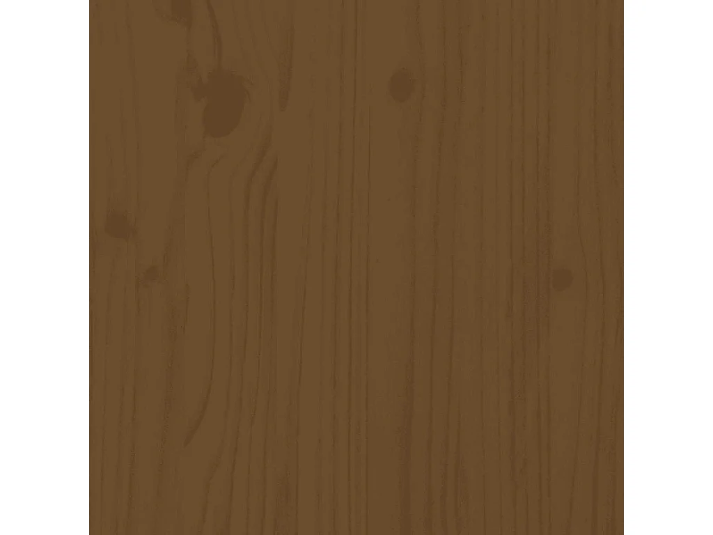 Canapé central 120x80 cm marron miel bois de pin massif