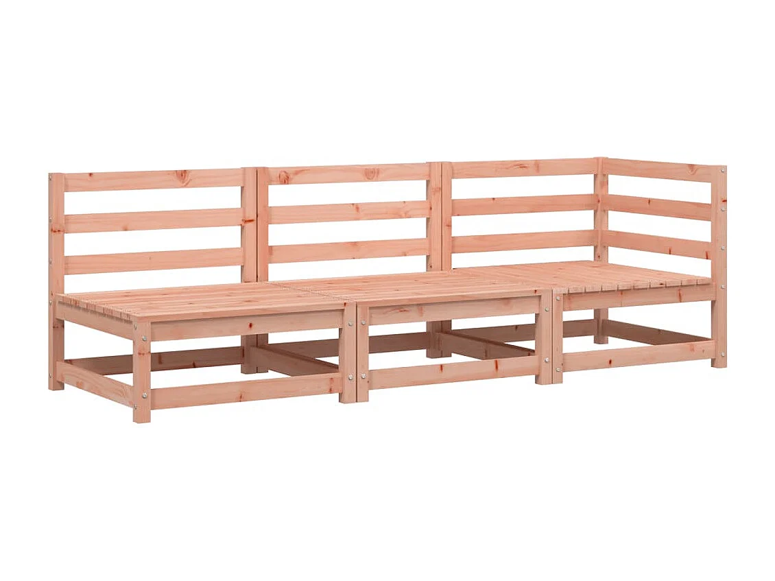 Gartensofa 3-Sitzer Massivholz Douglasie