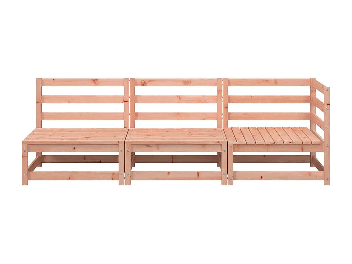 Gartensofa 3-Sitzer Massivholz Douglasie