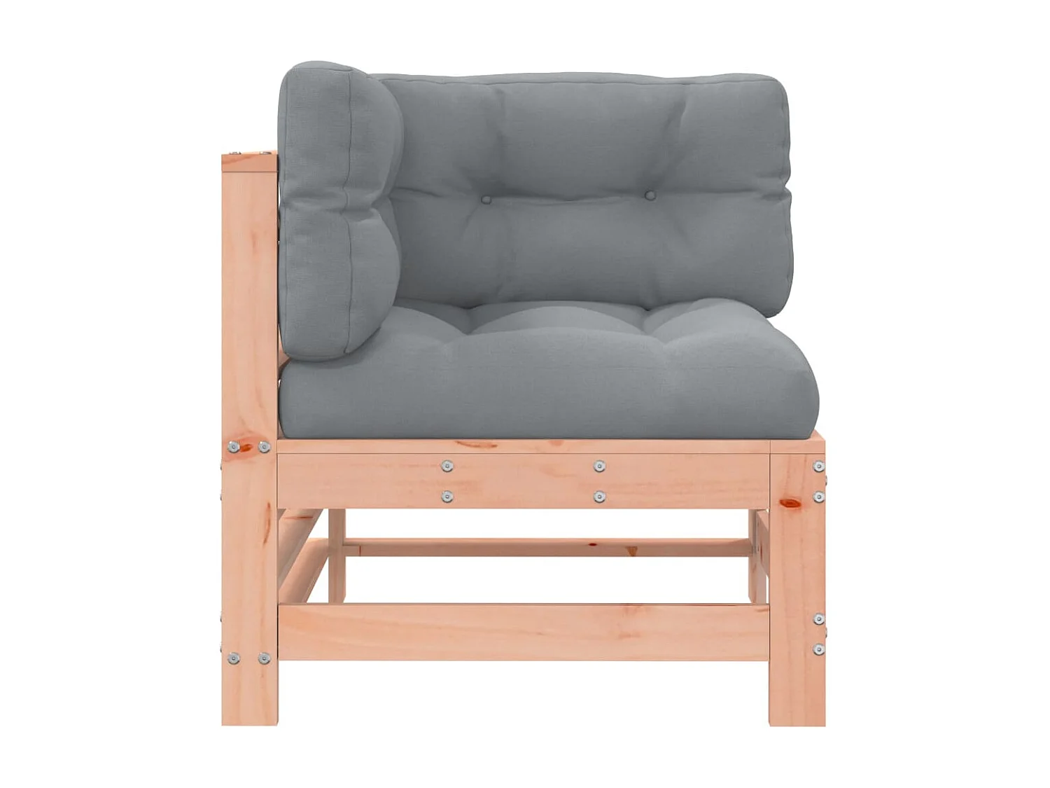 Canapés d'angle avec coussins 2 pcs bois massif douglas