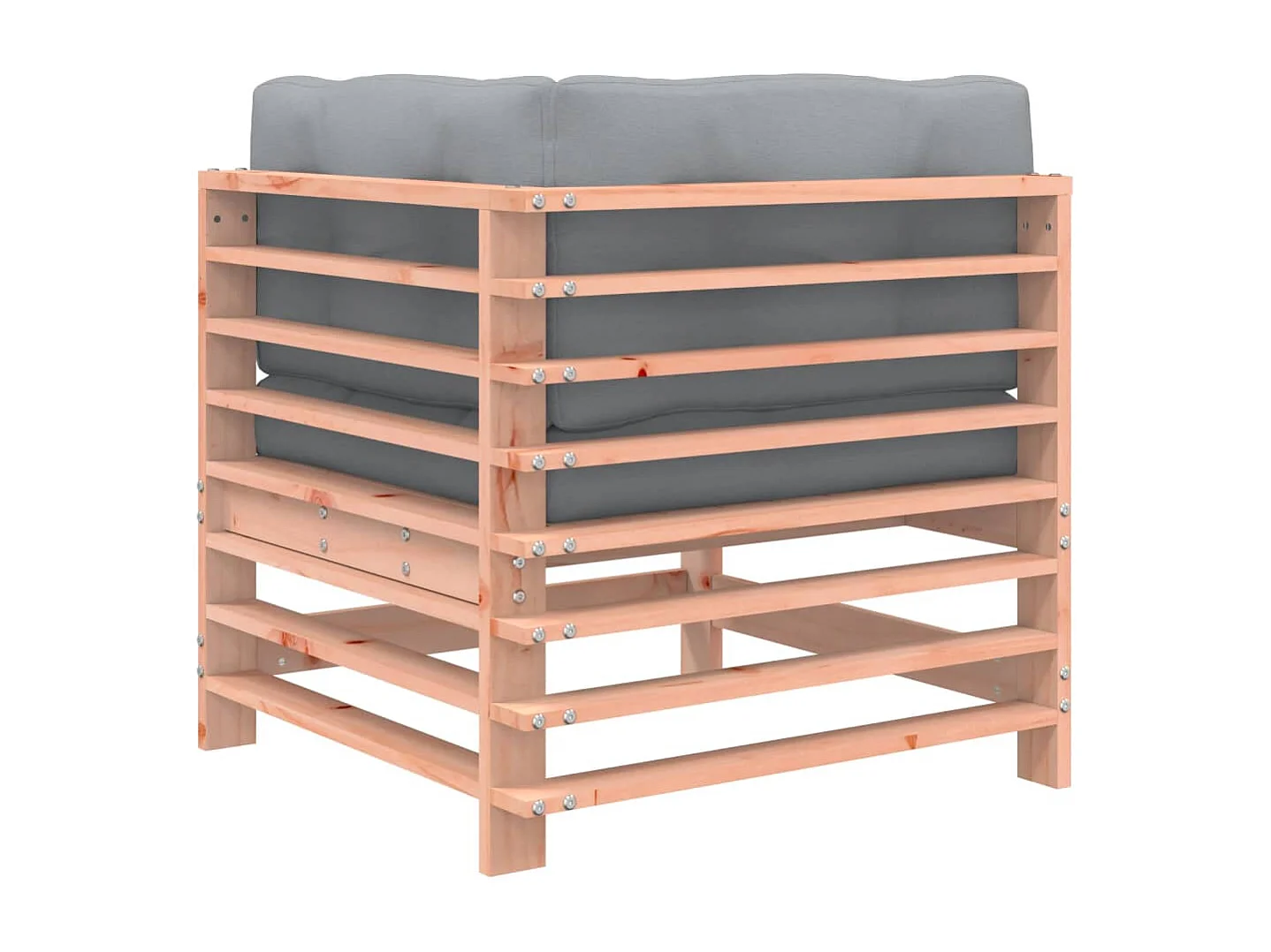 Canapés d'angle avec coussins 2 pcs bois massif douglas