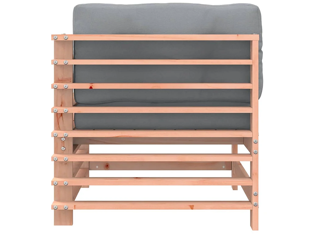 Ecksofas mit Kissen 2 Stk. Massivholz Douglasie