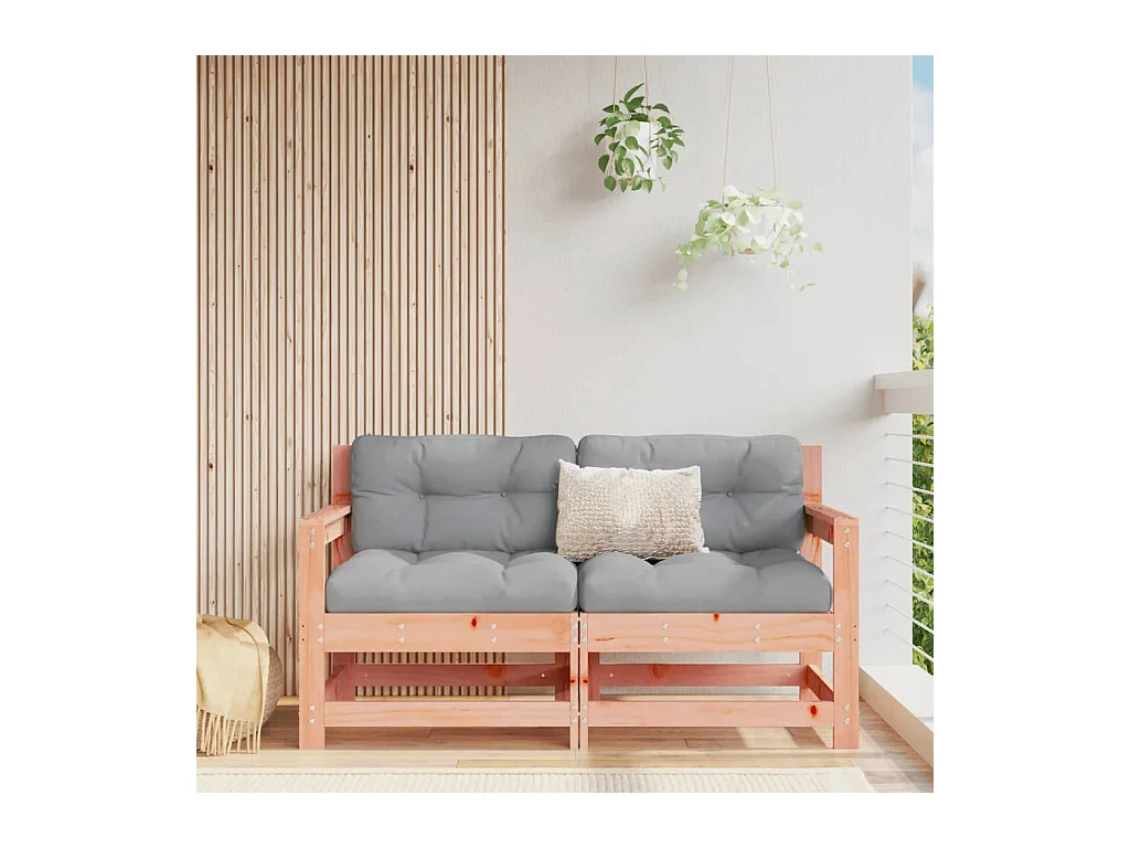 Canapés d'angle de jardin 2 pcs bois massif douglas