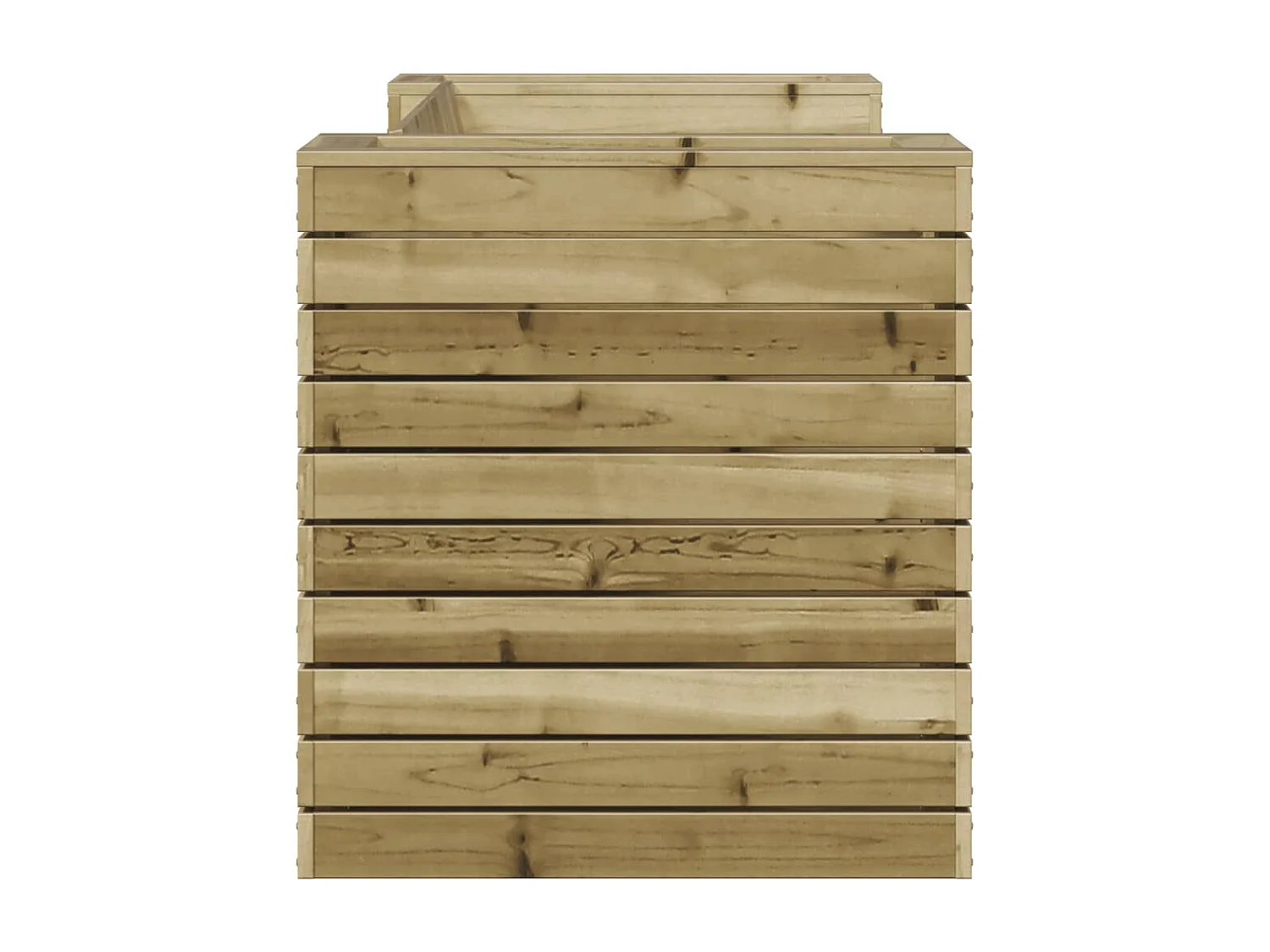 Banc avec jardinières 167,5x60x65 cm bois de pin imprégné