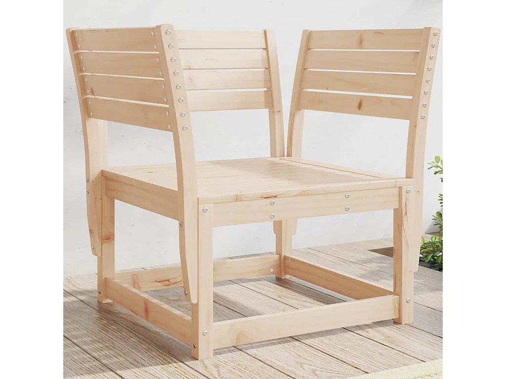 Chaises de jardin bois massif de pin