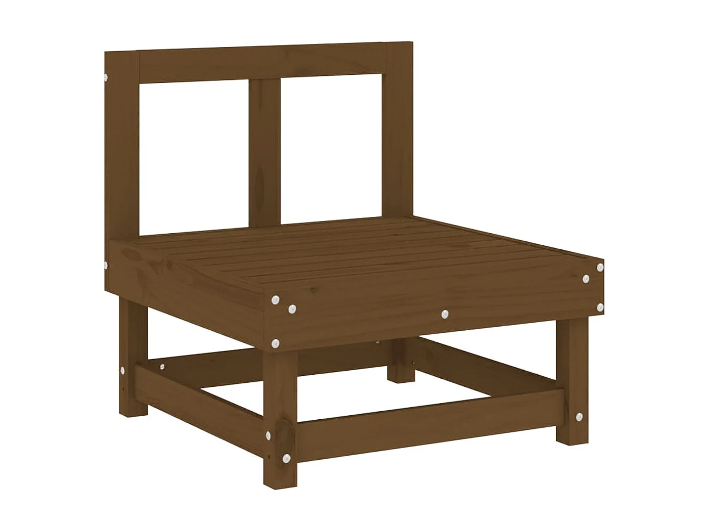 Garten-Mittelsofa Honigbraun Massivholz Kiefer