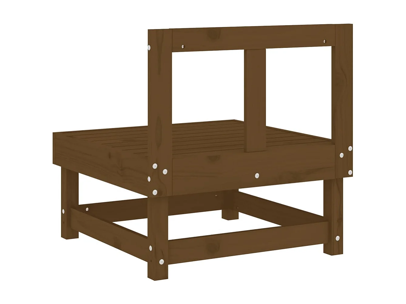 Garten-Mittelsofa Honigbraun Massivholz Kiefer