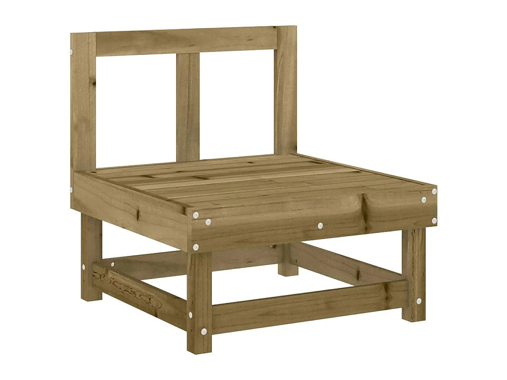 Garten-Mittelsofa Kiefernholz Imprägniert