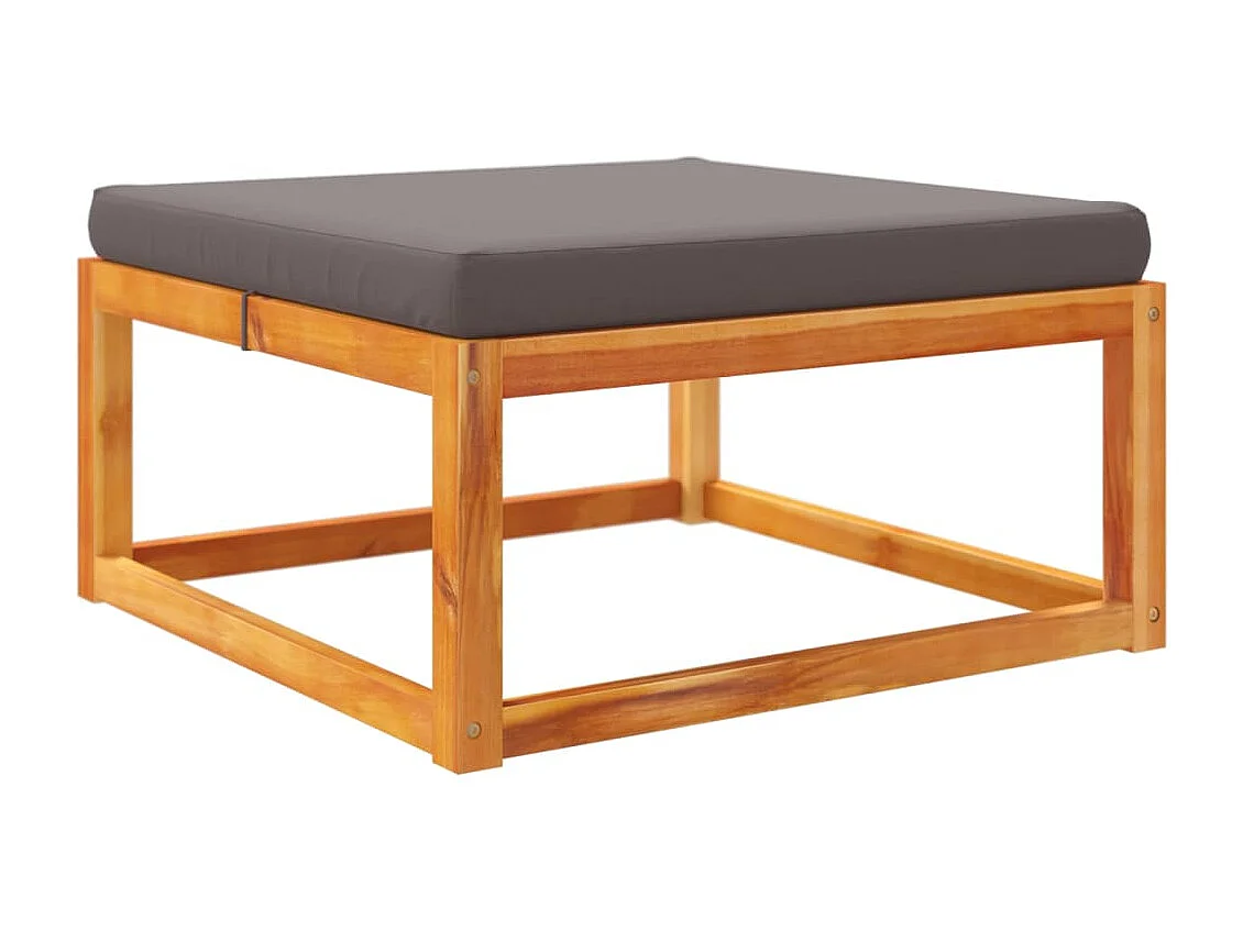 Ensemble de canapés de jardin 10 pièces avec coussins en bois d'acacia et corde