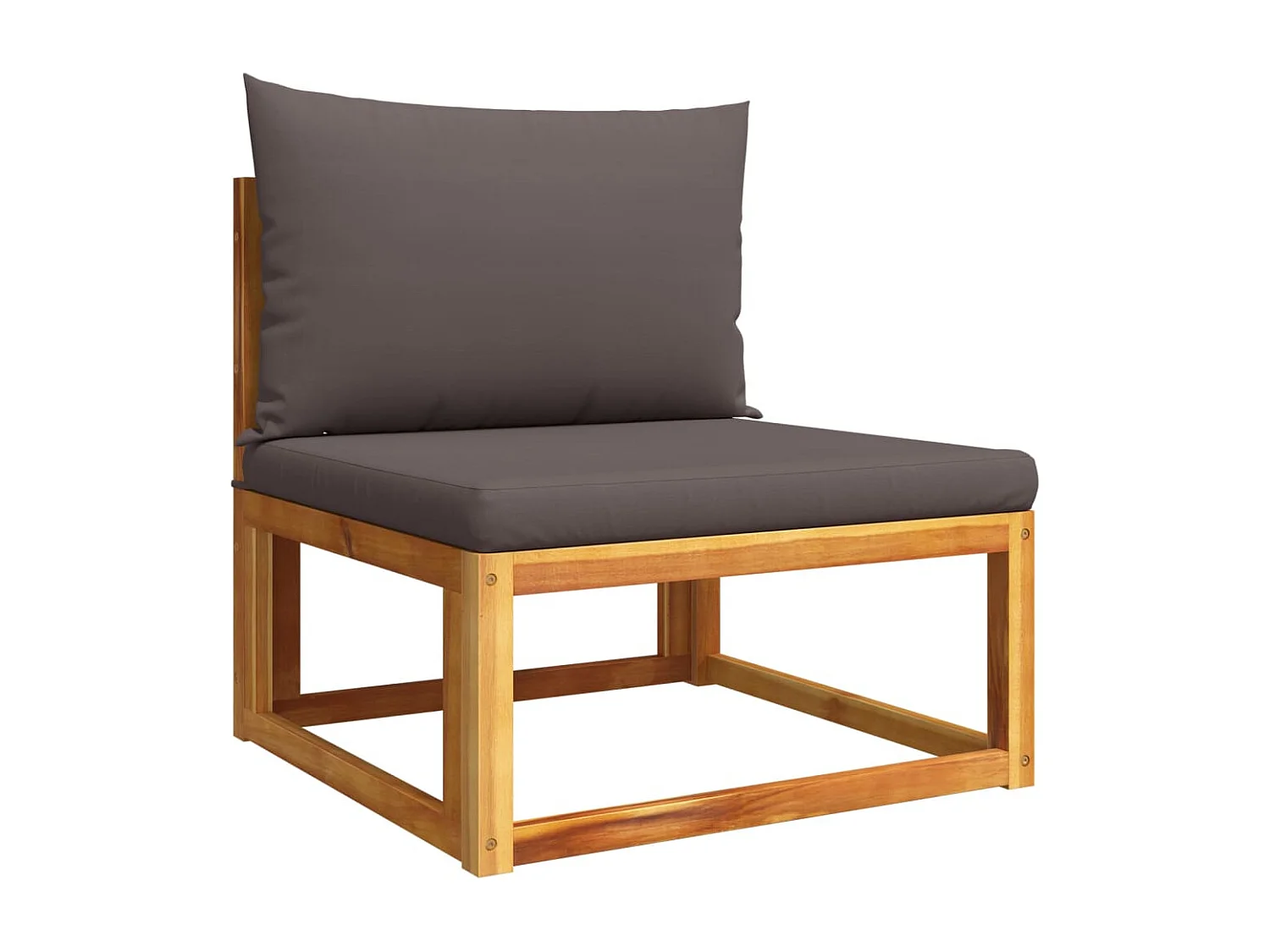 6-tlg. Gartensofa-Set mit Kissen Holz Akazie & Seil