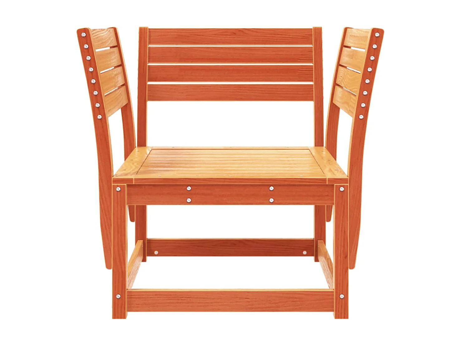 Chaise de jardin cire marron bois de pin massif