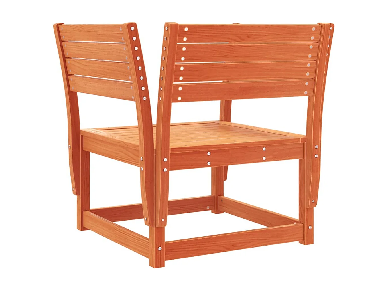 Chaise de jardin cire marron bois de pin massif