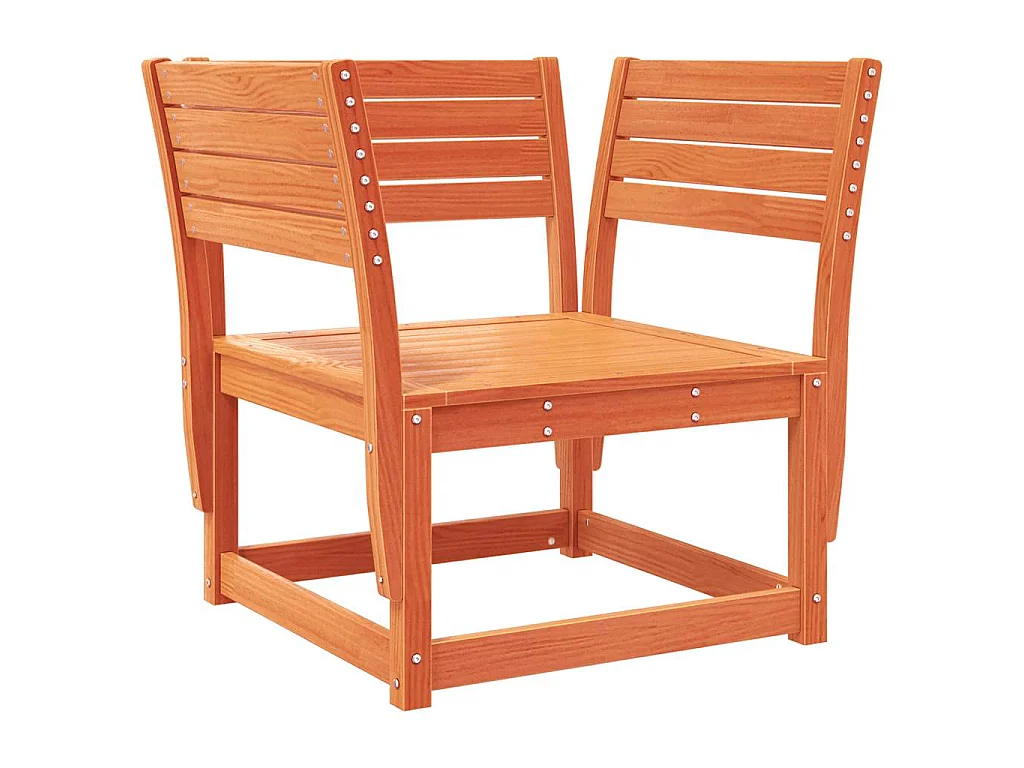 Chaise de jardin cire marron bois de pin massif
