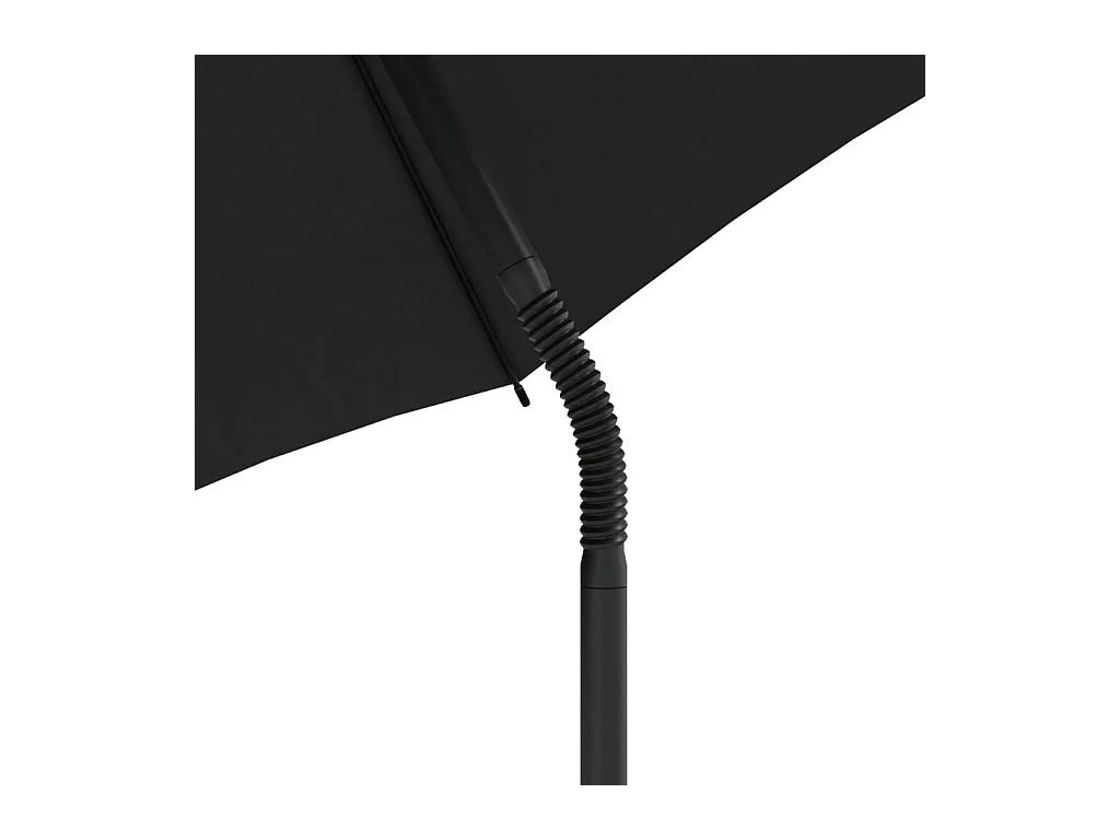 Canapé de jardin 2 places avec parasol et tabourets beige rotin