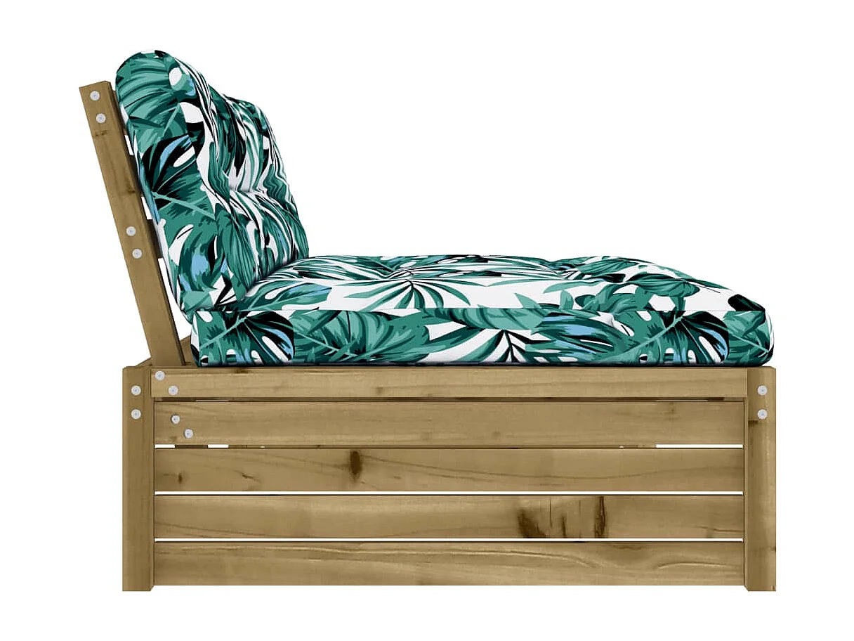 Mittelsofa 120x80 cm Kiefernholz Imprägniert