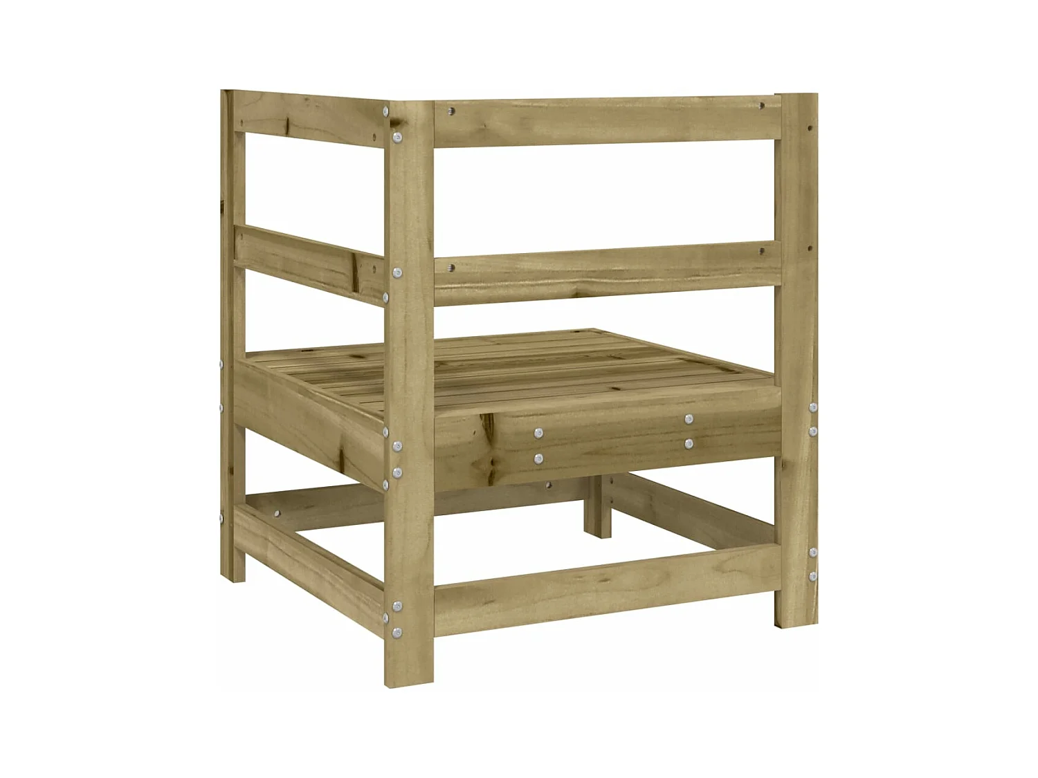 Tuinhoekbank geïmpregneerd grenenhout