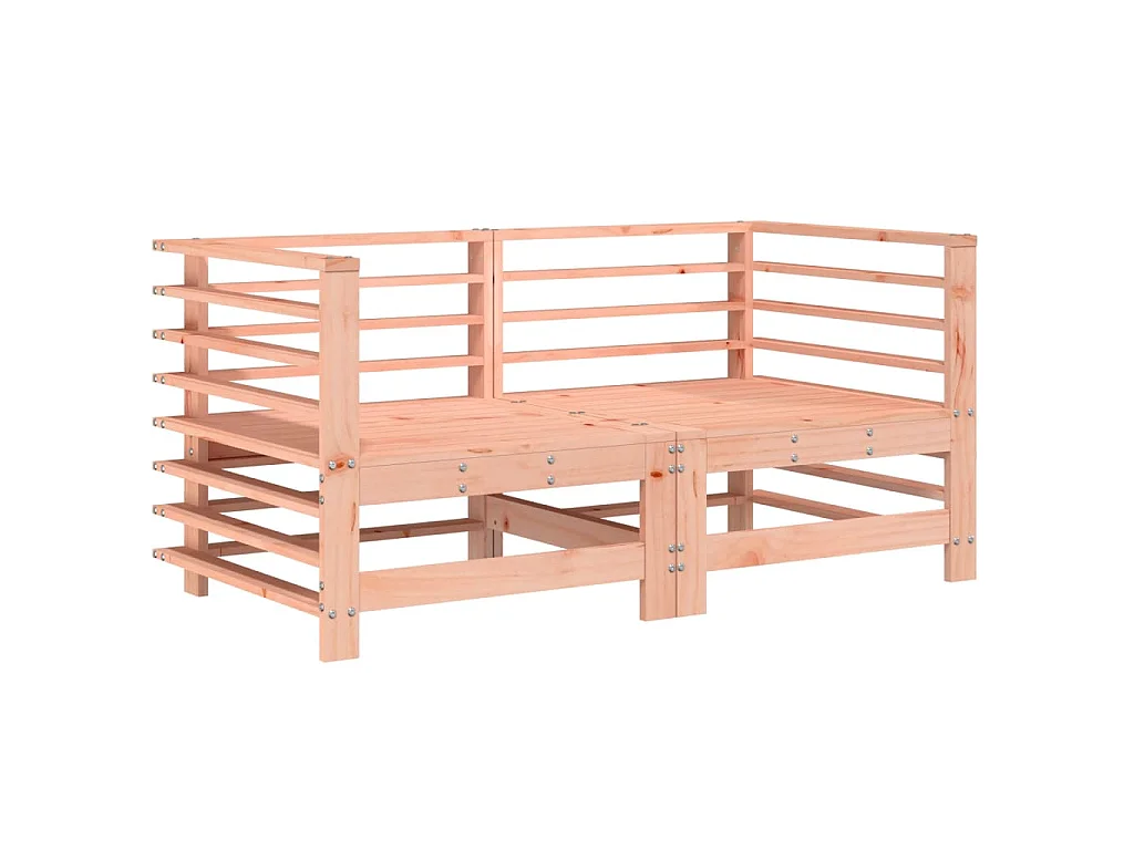 Divani da Giardino Angolari 2 pz in Legno Massello di Douglas