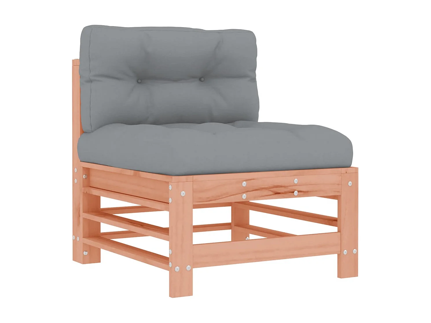 Mittelsofas mit Kissen 2 Stk. Massivholz Douglasie