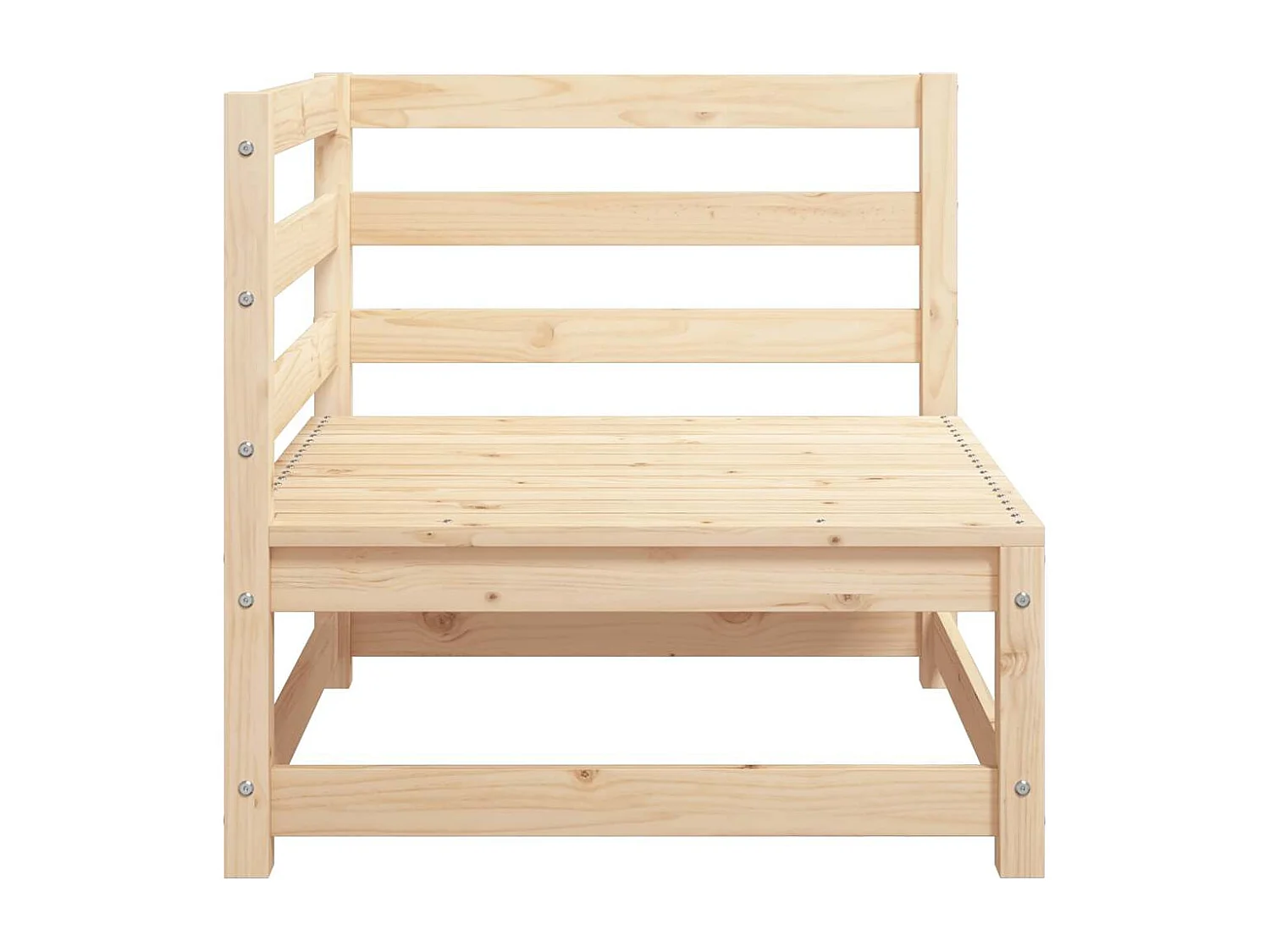 Canapé d'angle de jardin 70x70x67 cm bois de pin massif