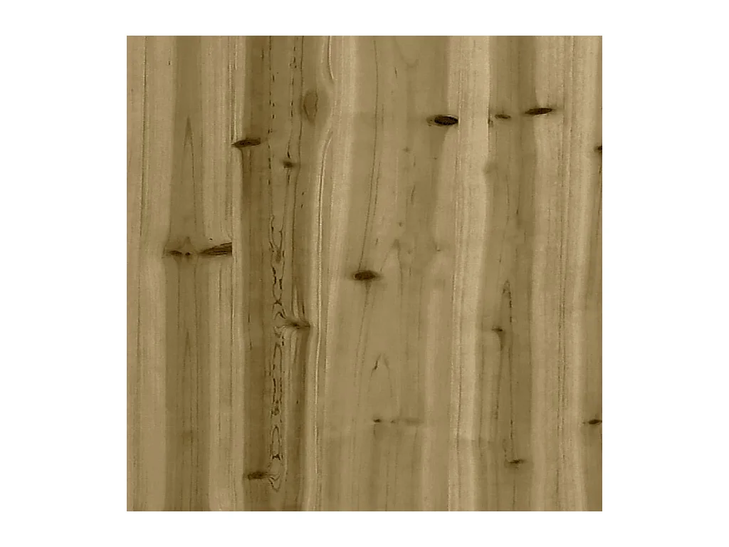 Canapé central de jardin 120x80 cm bois de pin imprégné