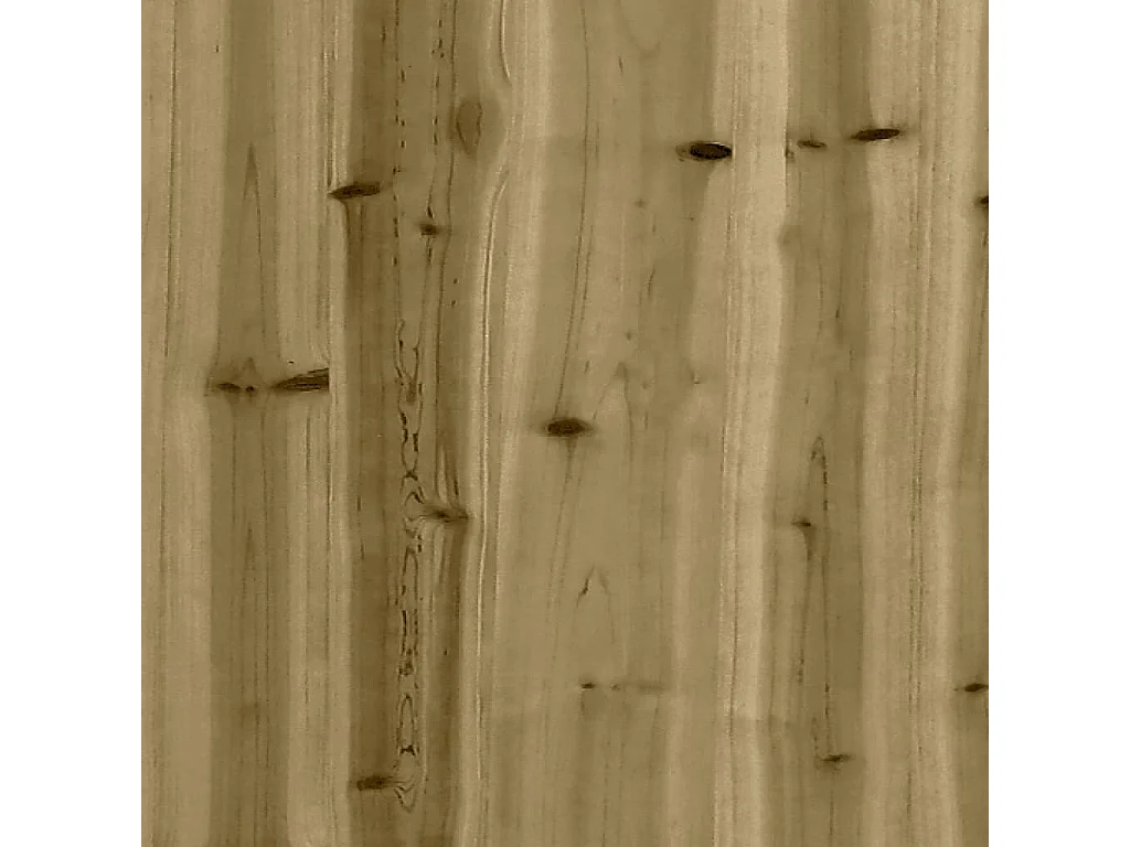 Canapé central de jardin 120x80 cm bois de pin imprégné