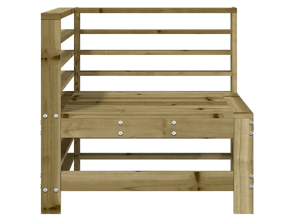 Garten-Ecksofas 2 Stk. Kiefernholz Imprägniert