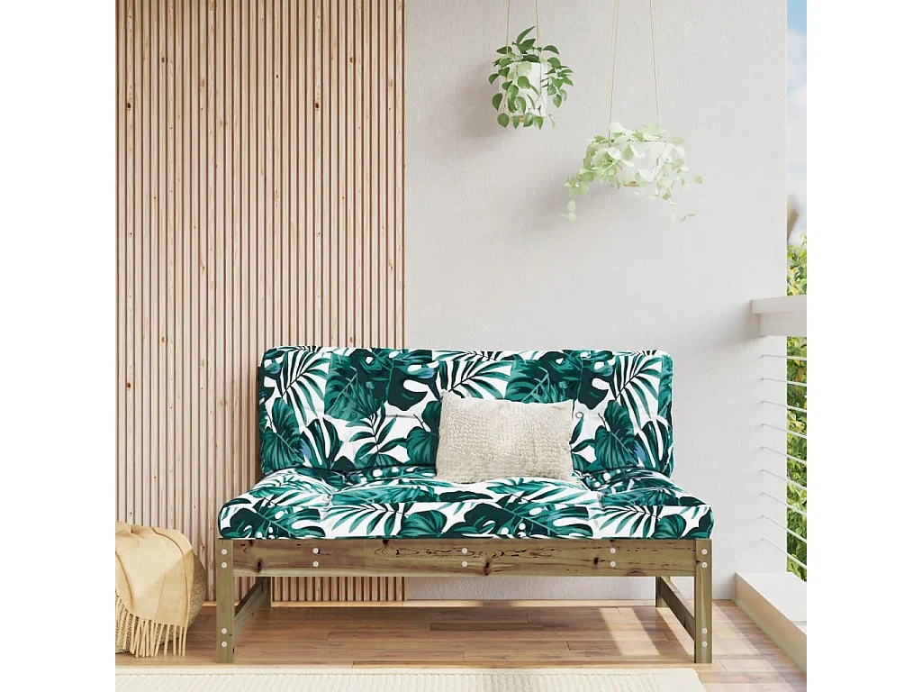 Tuinmiddenbank 120x80 cm geïmpregneerd grenenhout