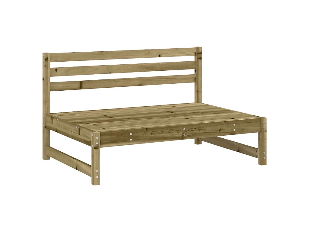 Garten-Mittelsofa 120x80 cm Kiefernholz Imprägniert