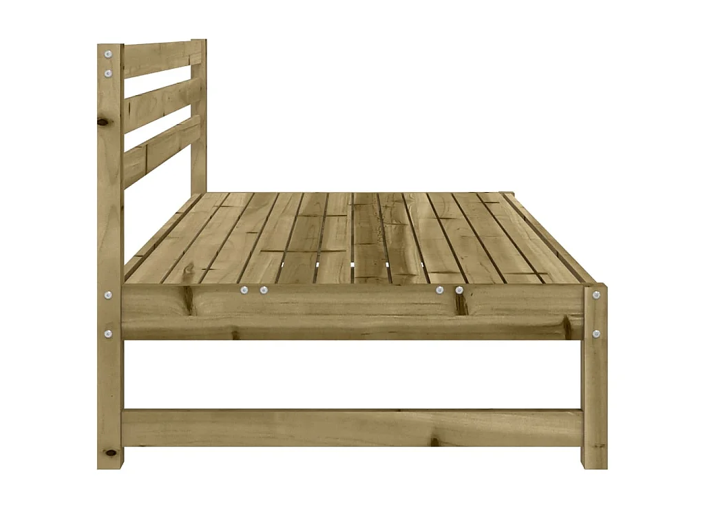 Garten-Mittelsofa 120x80 cm Kiefernholz Imprägniert