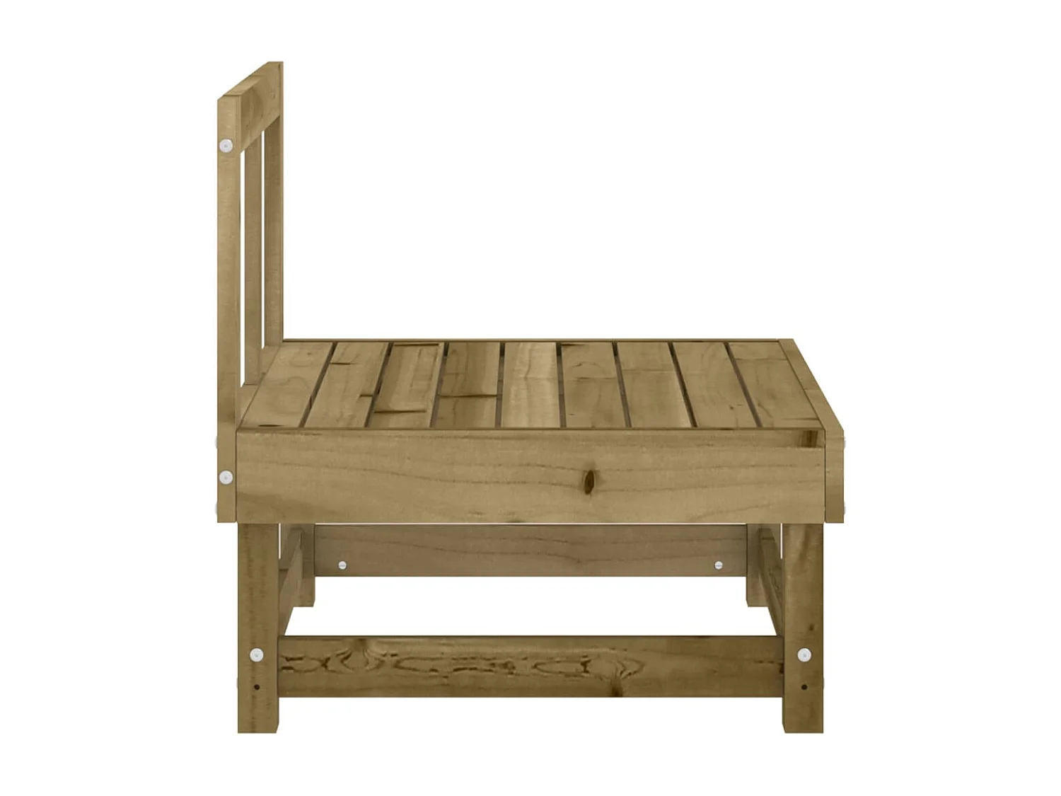 Garten-Mittelsofas 2 Stk. Kiefernholz Imprägniert