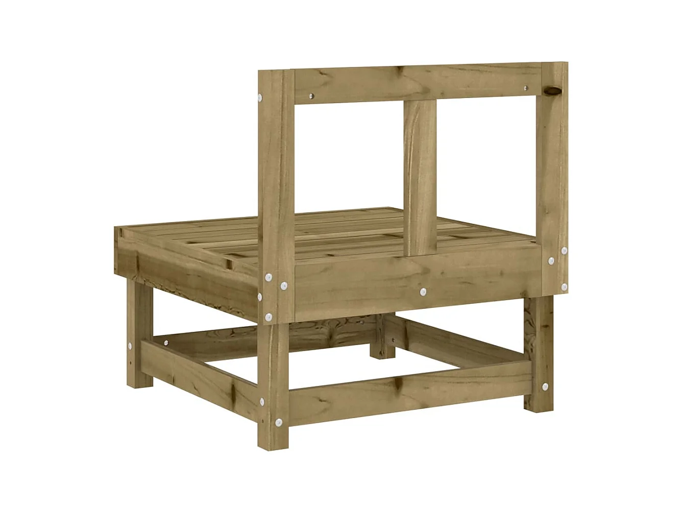 Garten-Mittelsofas 2 Stk. Kiefernholz Imprägniert