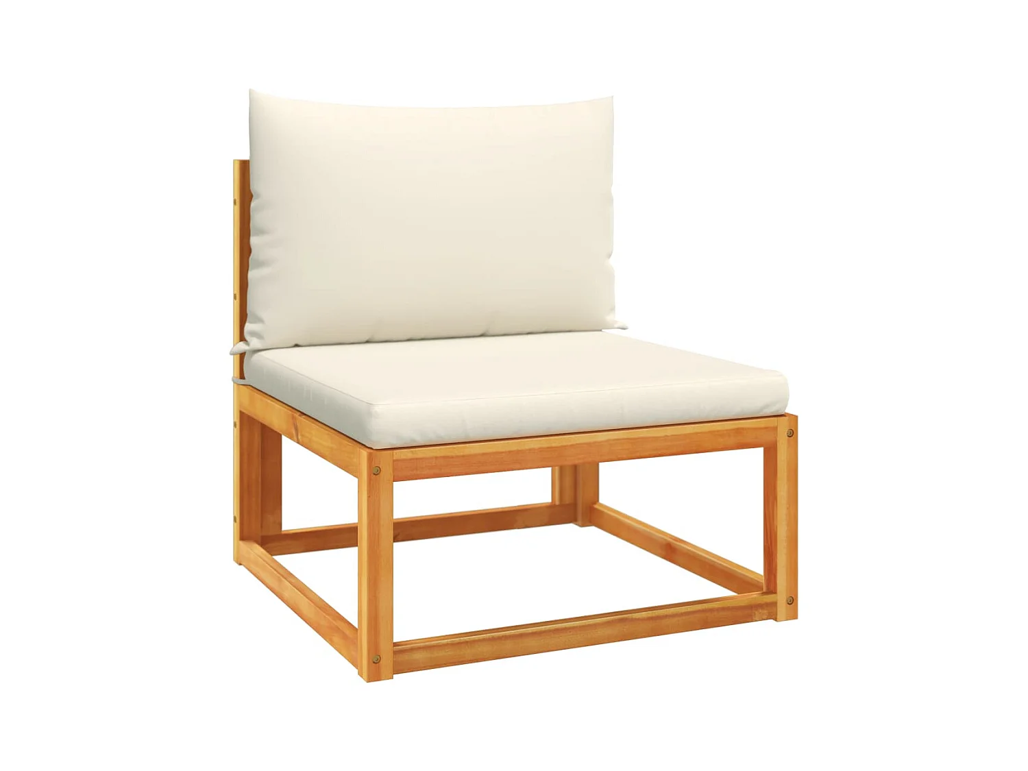 Ensemble de canapés de jardin 7 pièces avec coussins, bois d'acacia et corde,