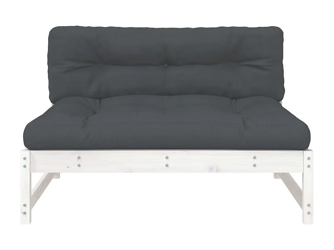 Middenbank 120x80 cm massief grenenhout wit