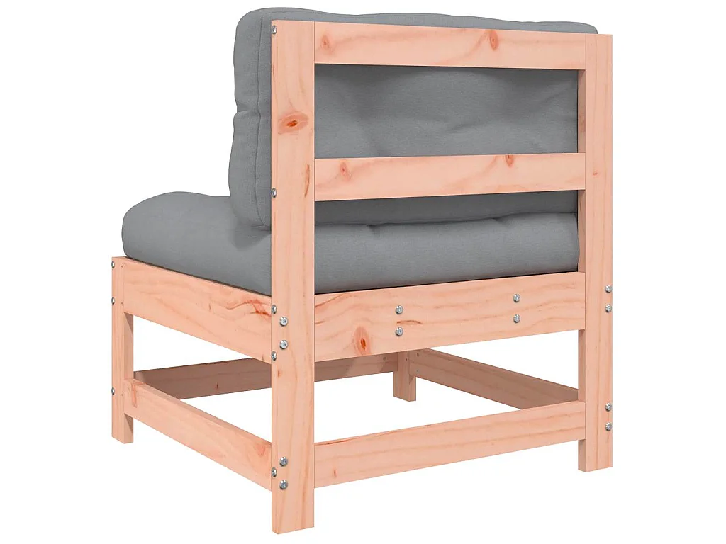 Mittelsofa mit Kissen Massivholz Douglasie
