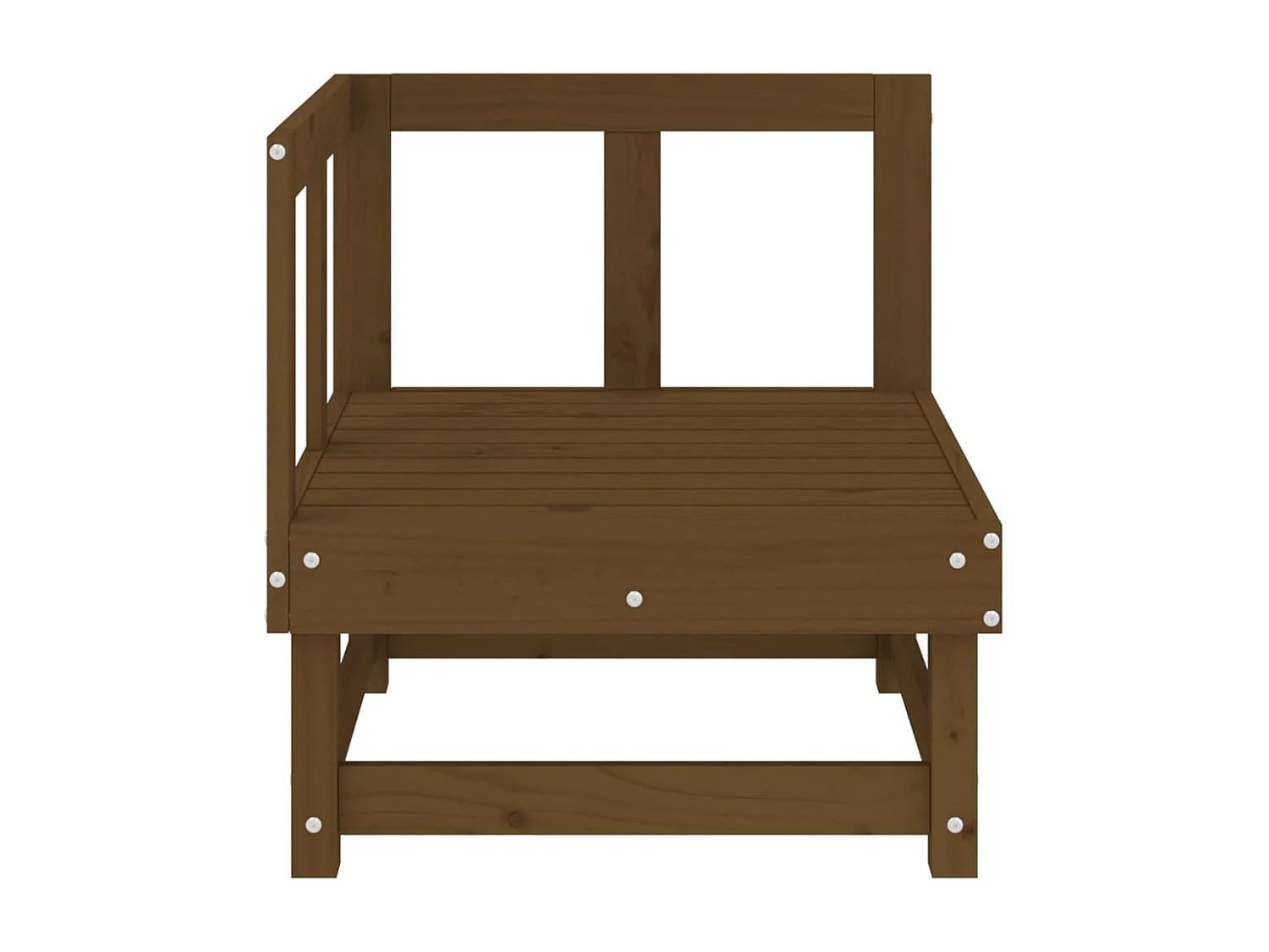 Tuinhoekbanken 2 st massief grenenhout honingbruin