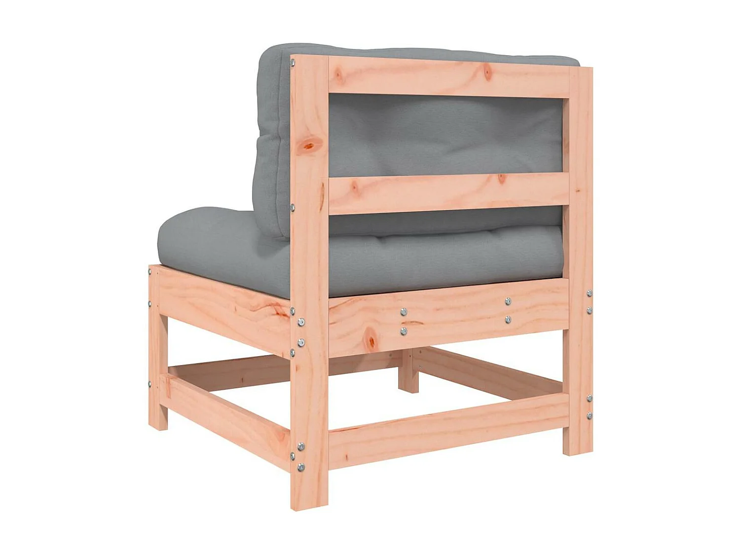 Mittelsofas mit Kissen 2 Stk. Massivholz Douglasie