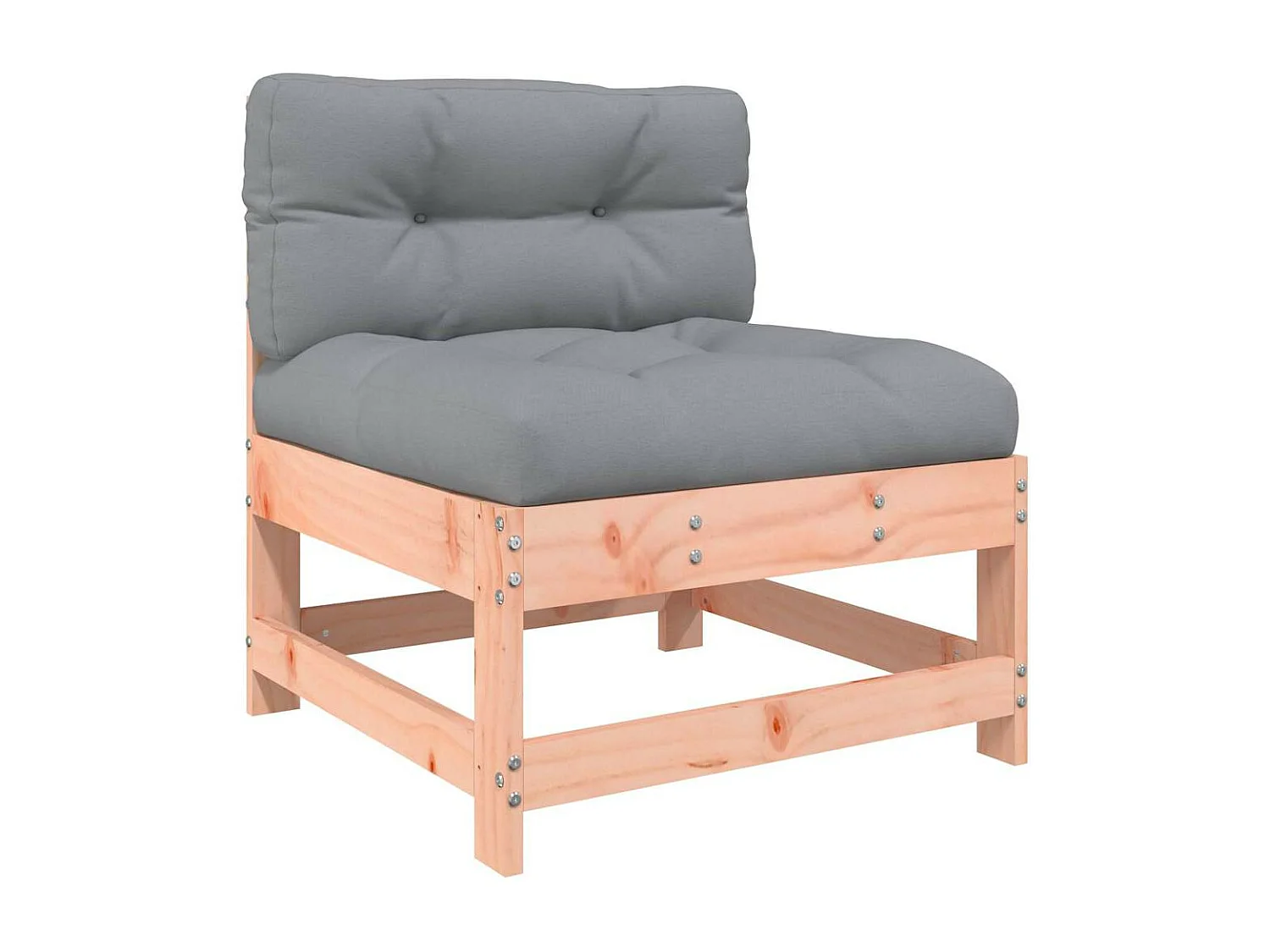 Canapés centraux avec coussins 2 pcs bois massif douglas