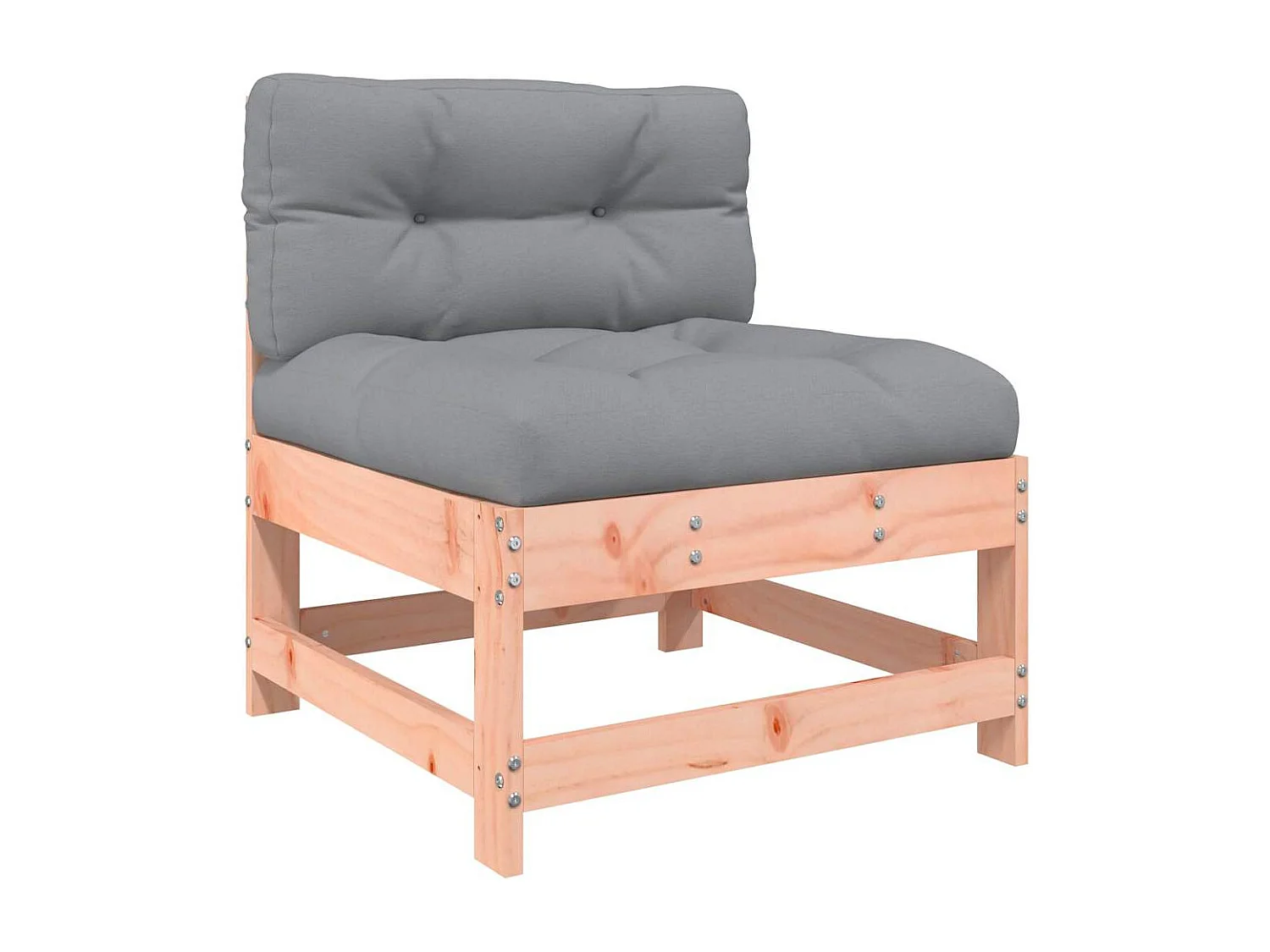 Canapés centraux avec coussins 2 pcs bois massif douglas