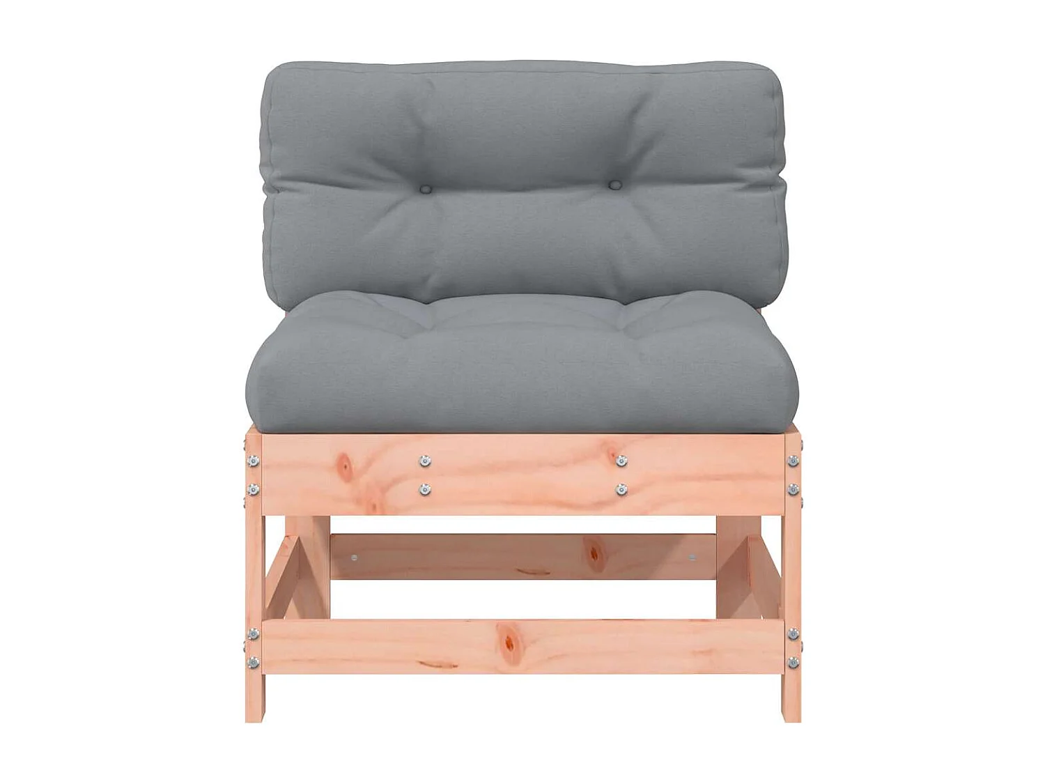 Canapés centraux avec coussins 2 pcs bois massif douglas