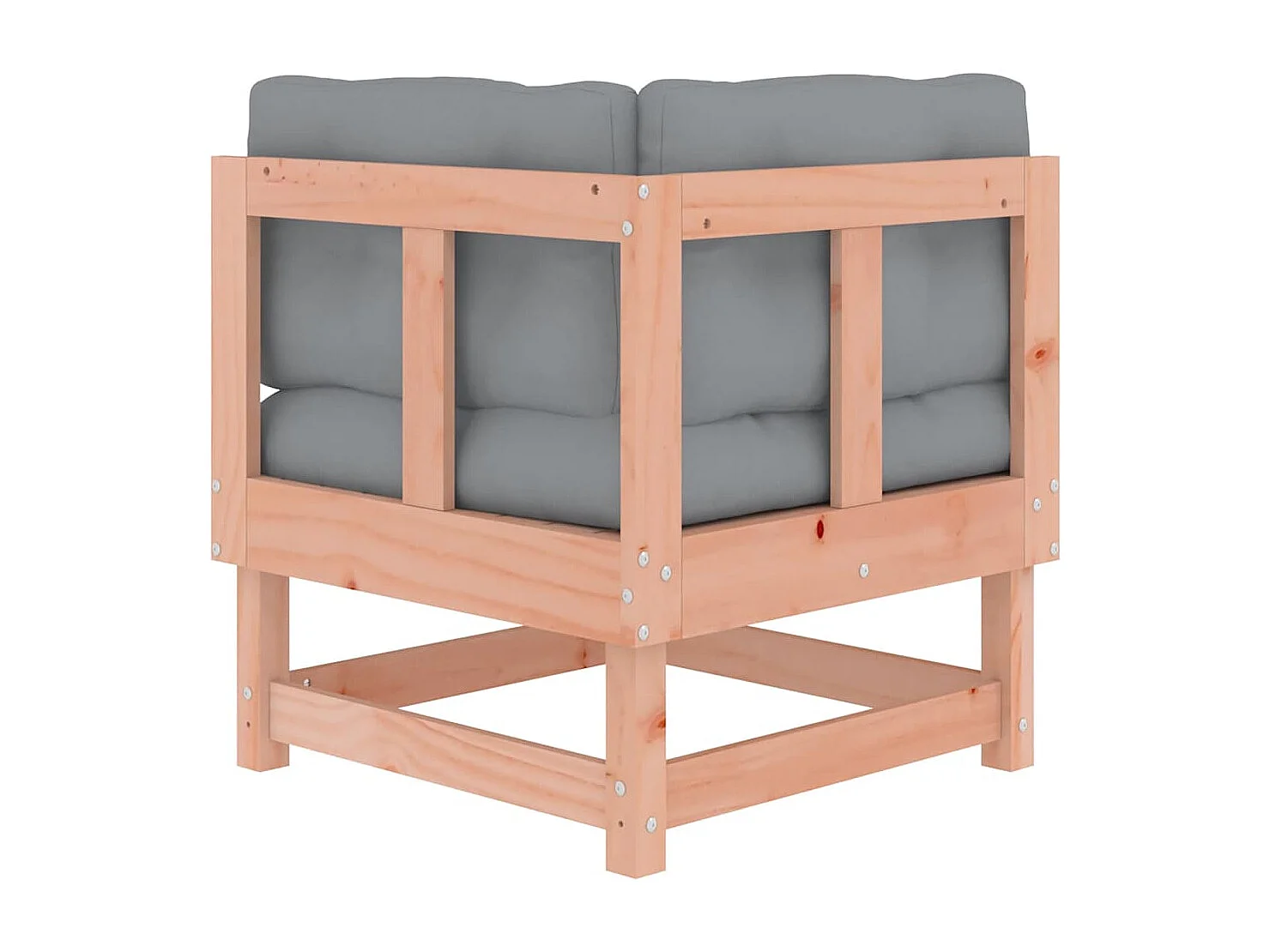 Ecksofas mit Kissen 2 Stk. Massivholz Douglasie