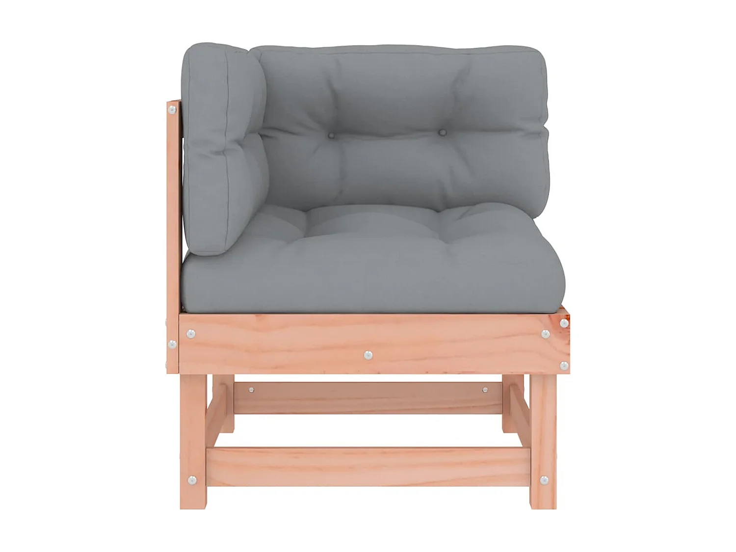 Ecksofas mit Kissen 2 Stk. Massivholz Douglasie